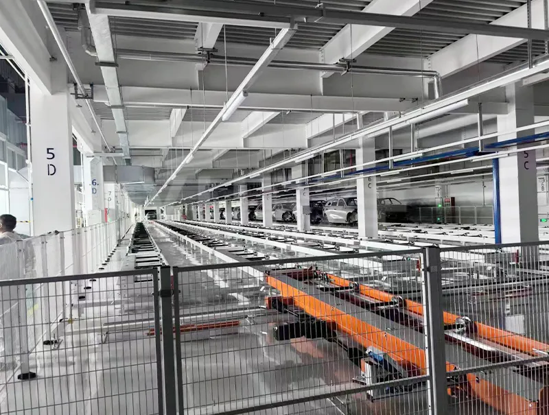 Linea automatizzata di trasportatori a rulli