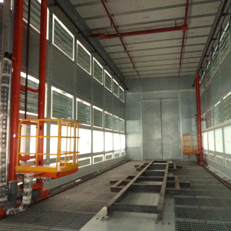 Cabina di verniciatura robotizzata automatica