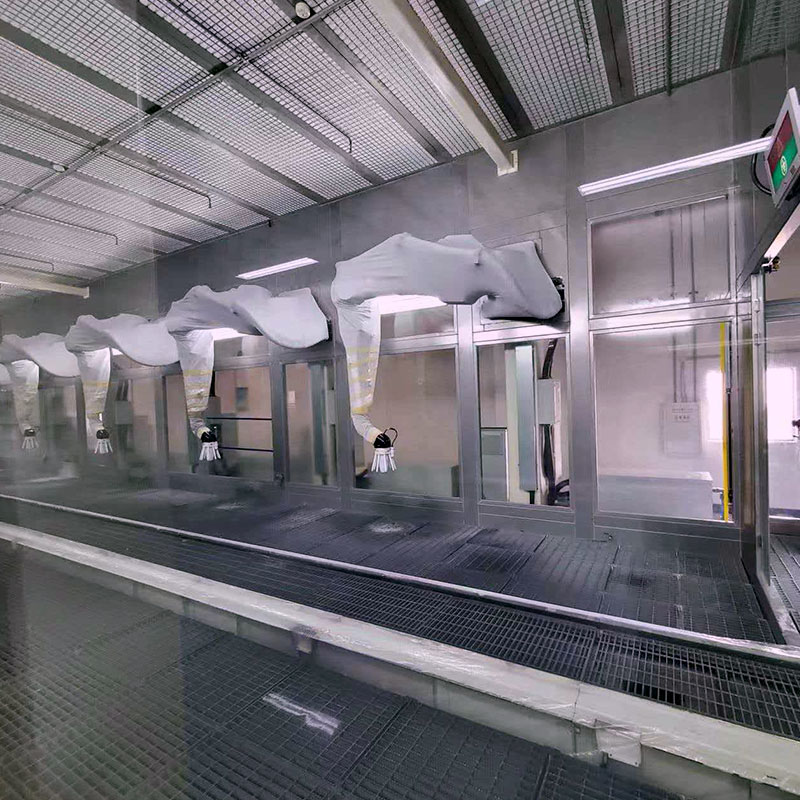 Cabina di verniciatura robotizzata automatica