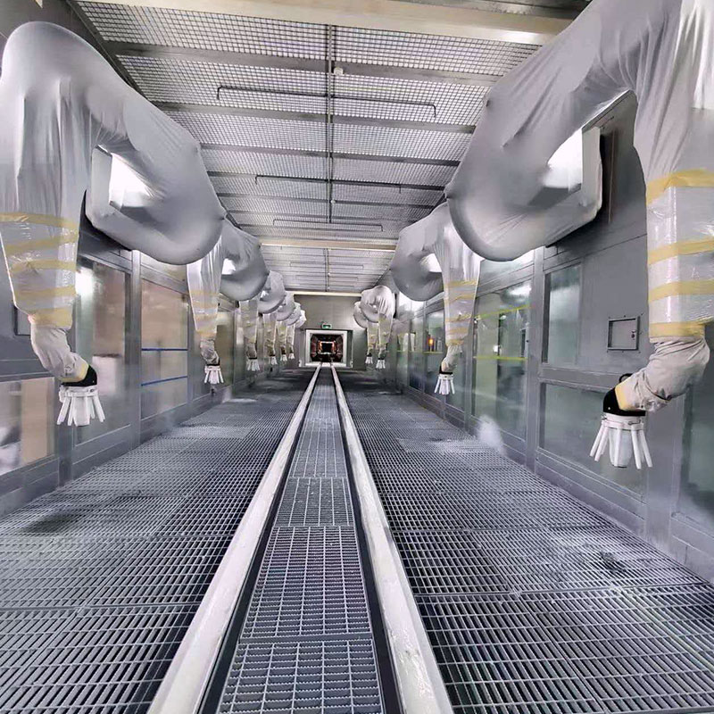 Cabina di verniciatura robotizzata automatica