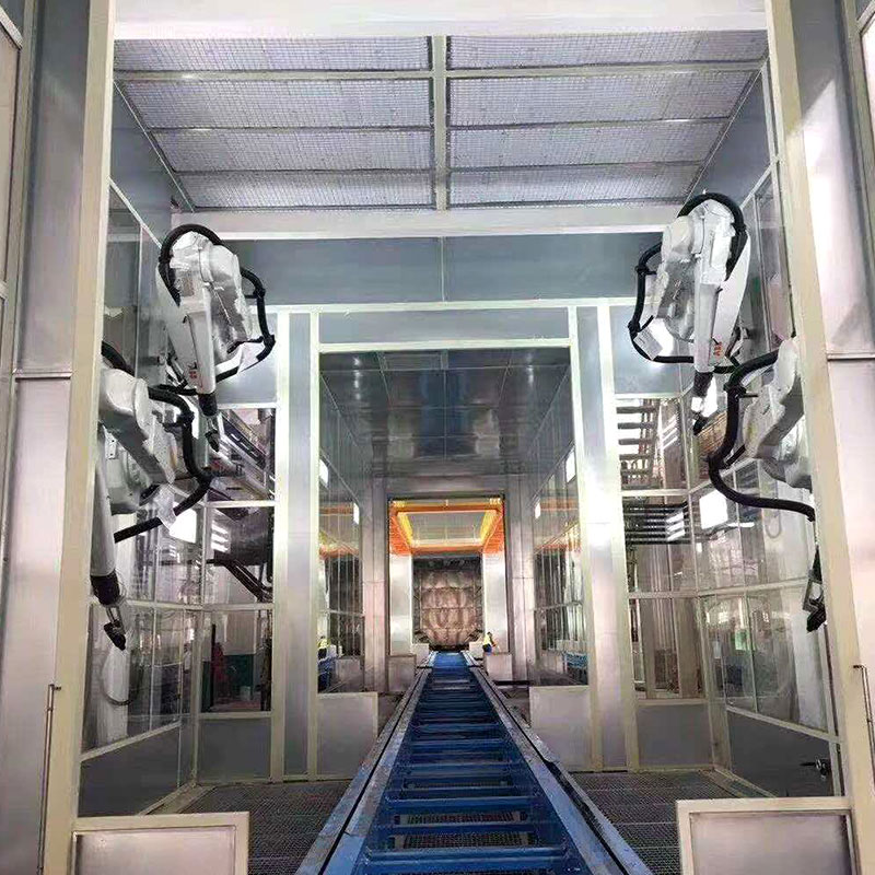 Cabina di verniciatura robotizzata automatica