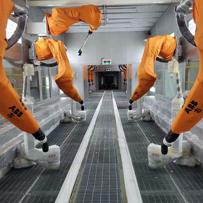 Cabina di verniciatura robotizzata automatica
