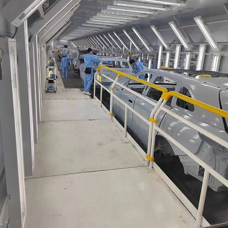 Linea di rivestimento elettroforetico per veicoli elettrici
