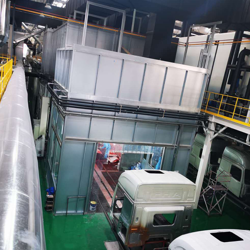 Linea di elettroforesi per cabina di camion