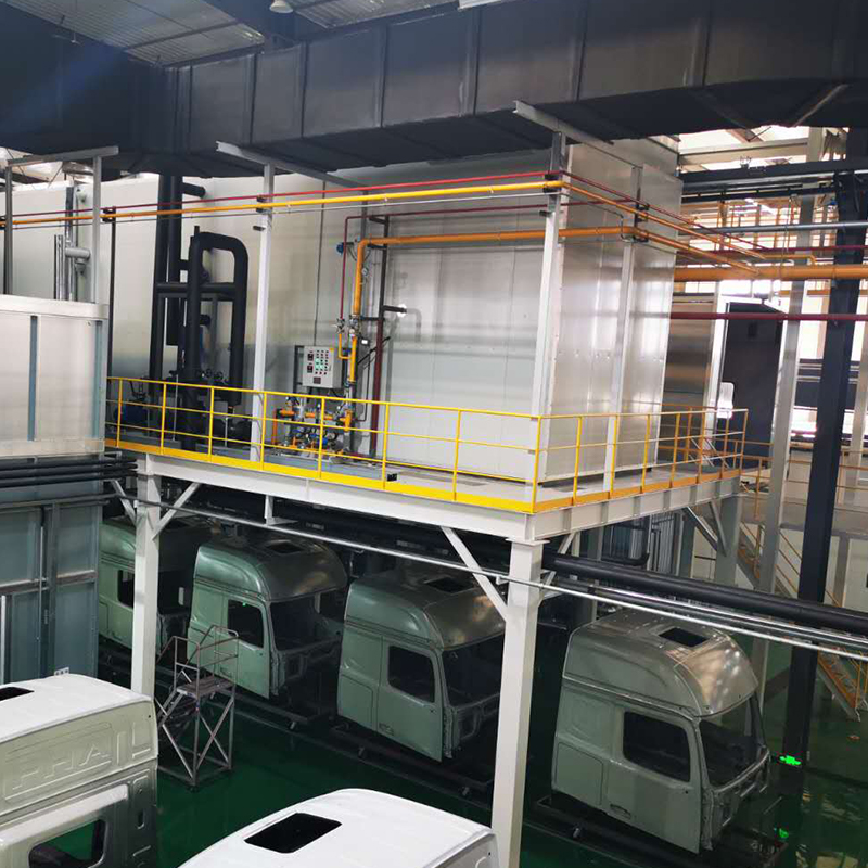 Linea di elettroforesi per cabina di camion