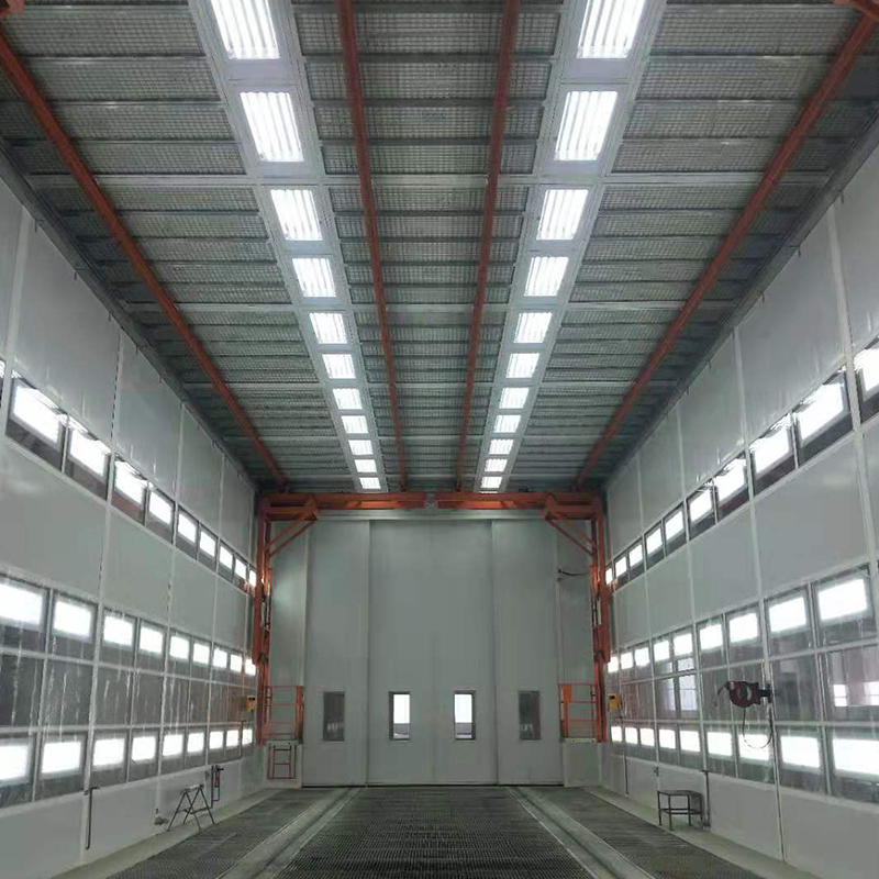 Linea di verniciatura per carrozzeria di camion cisterna per cereali