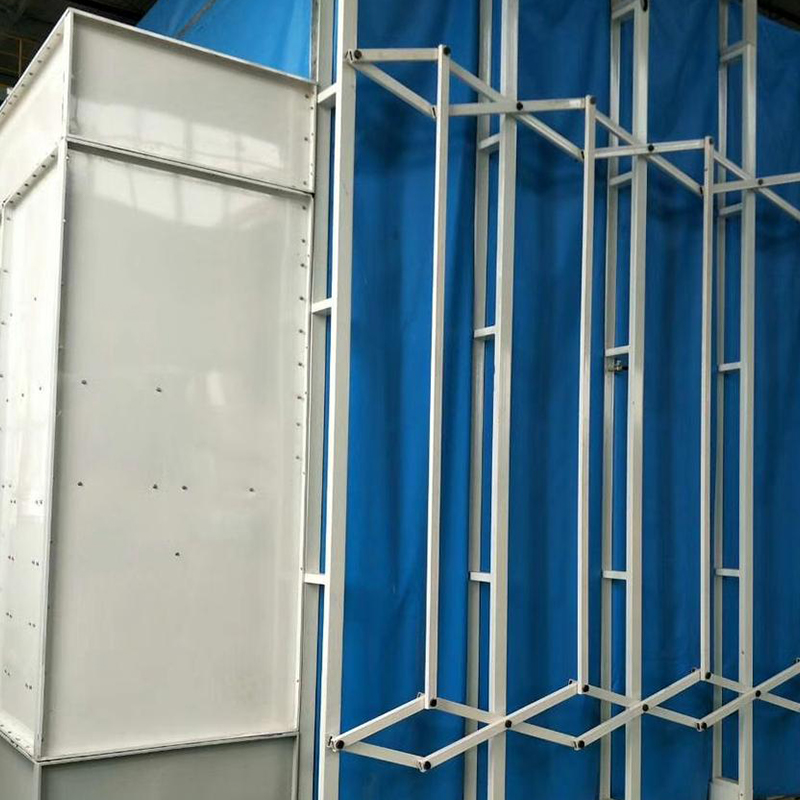 Cabina di verniciatura e levigatura mobile retrattile