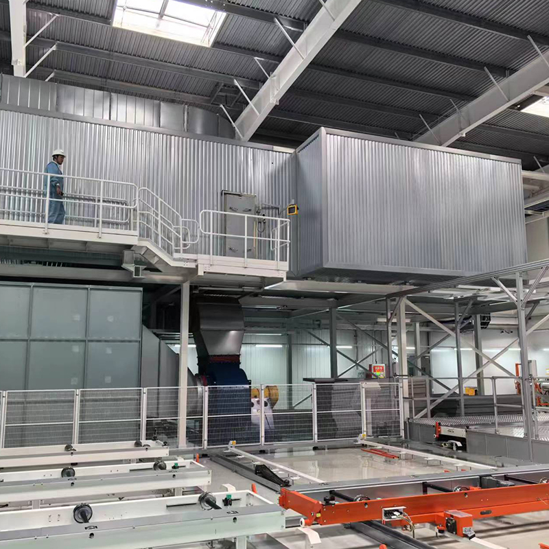 Linea di automazione tavole a rulli