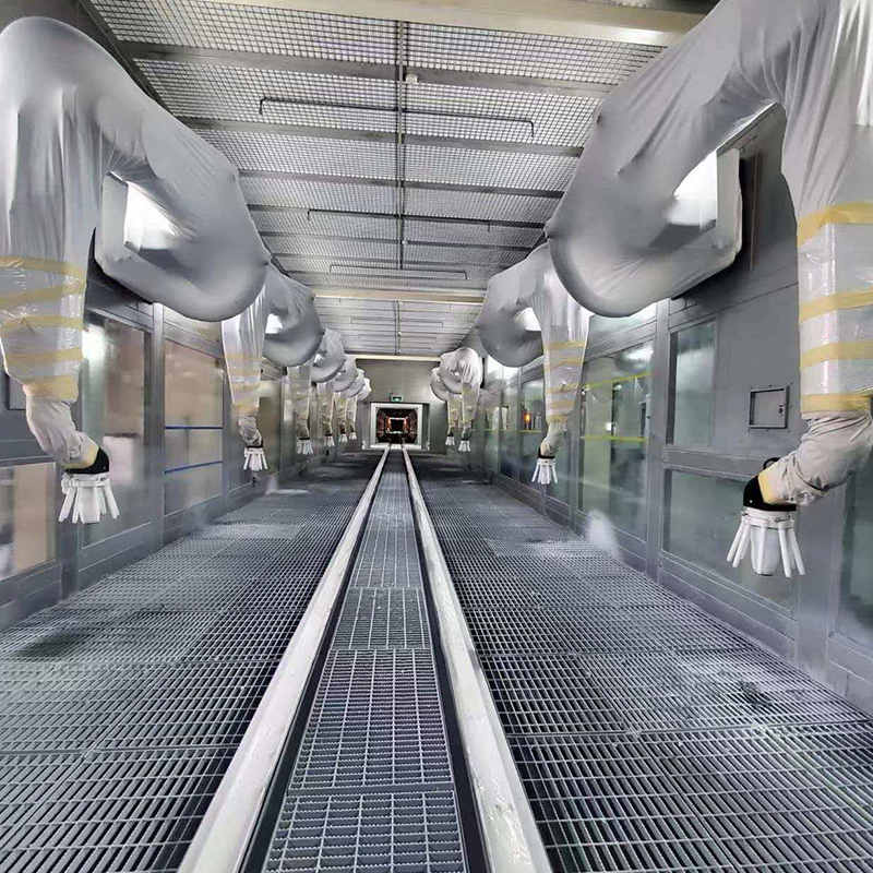 Linea di verniciatura a spruzzo per ruote di automobili