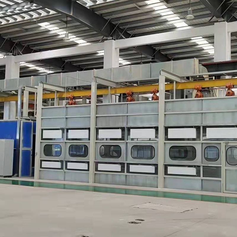 Linea di verniciatura a spruzzo per ruote di automobili