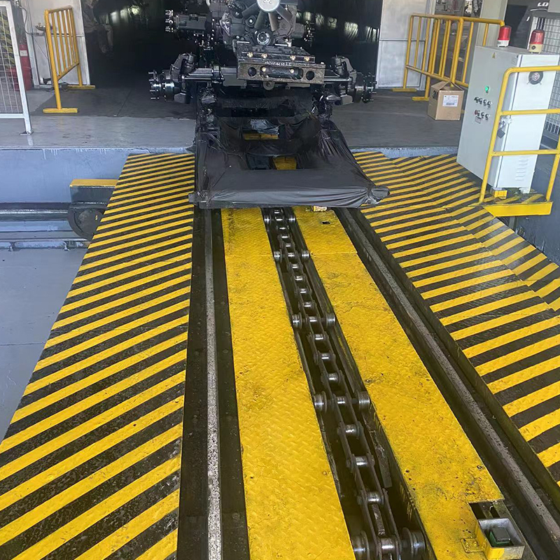 Linea di verniciatura a spruzzo per motori